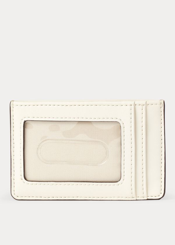 Porta Tarjetas Ralph Lauren Mujer Creme - Heritage - SBPRN7681